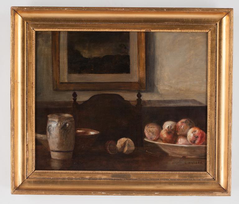Carl Holsoe, Stilleben med äpplen.