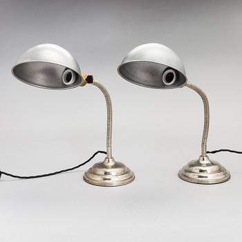 Two of table lamps, 20th century.