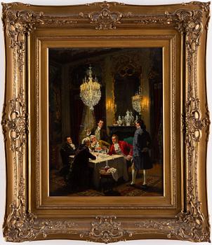 Albert Joseph Franke, oil on panel, signed.