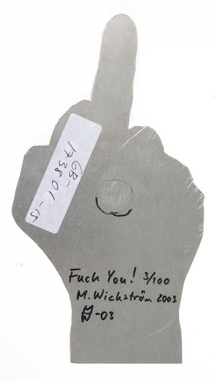 MARTIN WICKSTRÖM, blandteknik, sign o numr 3/100.