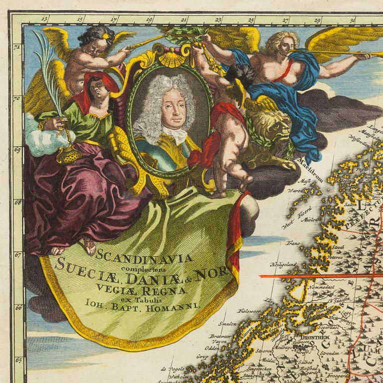 Johann Baptist Homann, "Scandinavia".