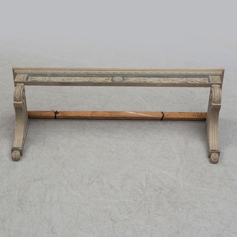 A 19th century French painted canopy.