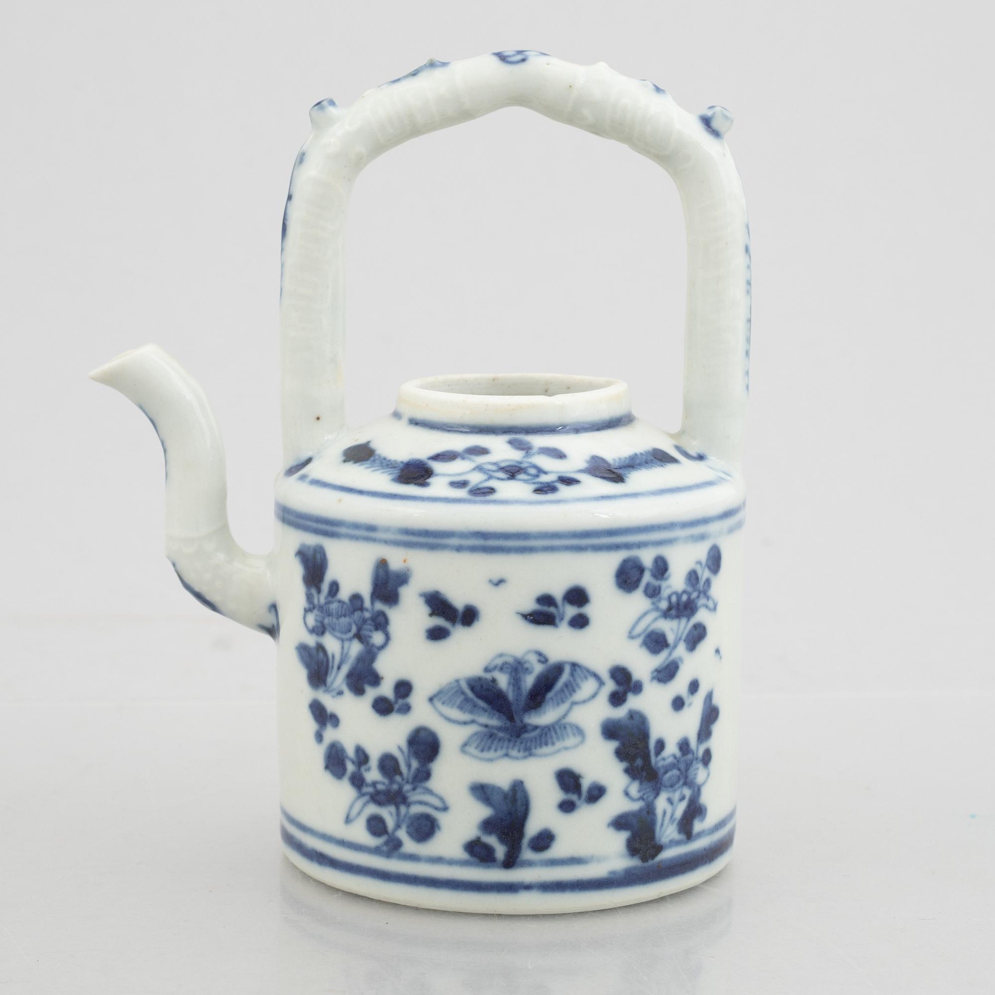Tekanna, porslin, Kina, Qingdynasty, 1700-tal.