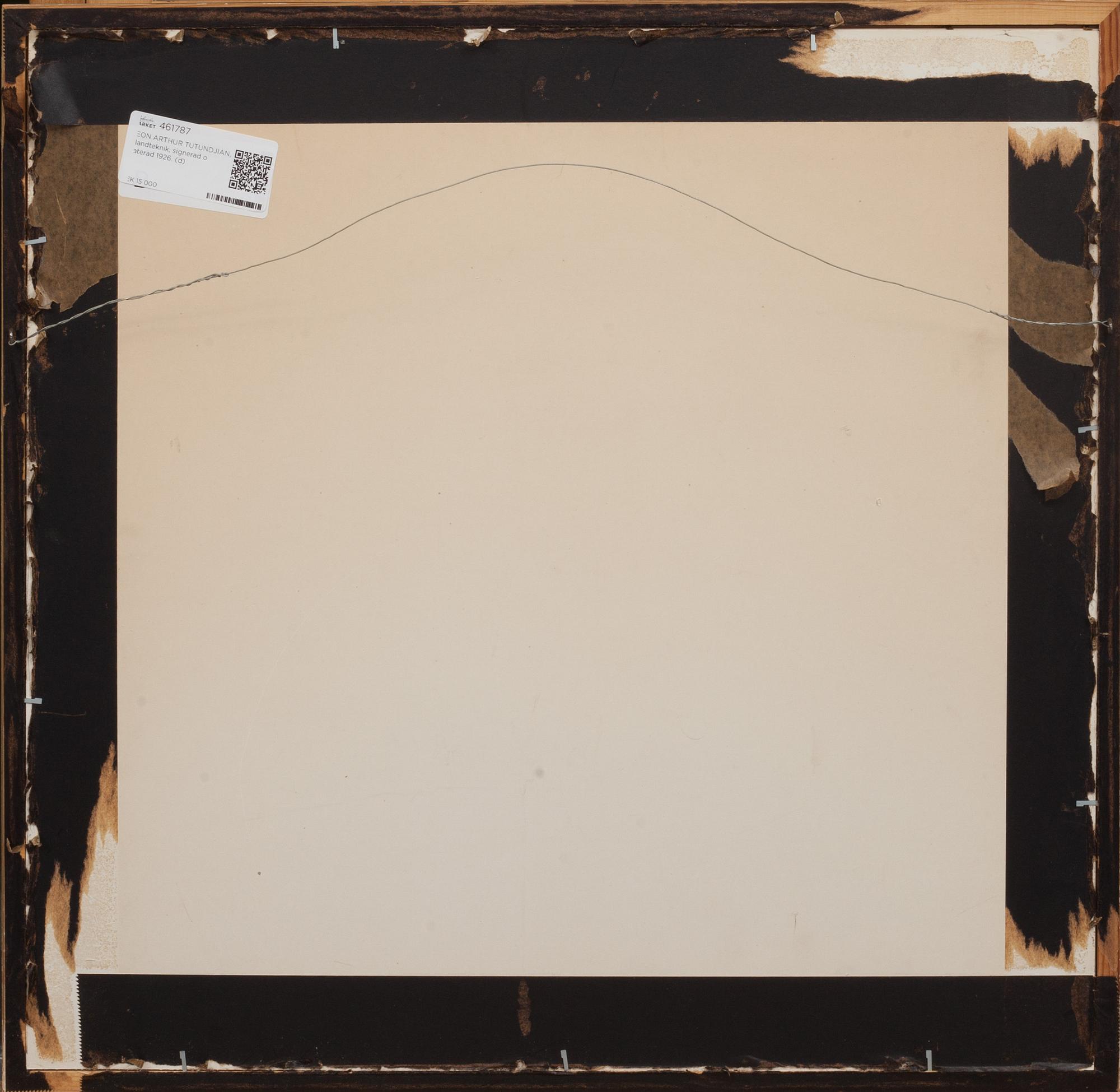 LEON ARTHUR TUTUNDJIAN, Blandteknik, signerad o daterad 1926.