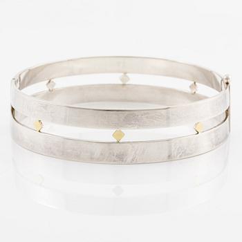 Sigurd Persson, a necklace, sterling silver with gilding, Stockholm 1995.