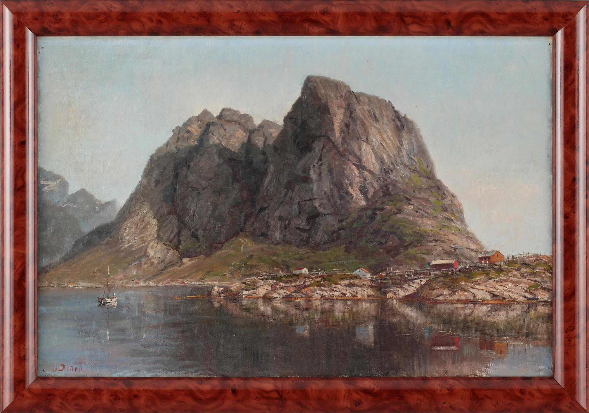 JOHANNES VON DITTEN, olja på duk, signerad.