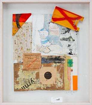 Lasse Åberg · LASSE ÅBERG, collage, sign o dat -97.