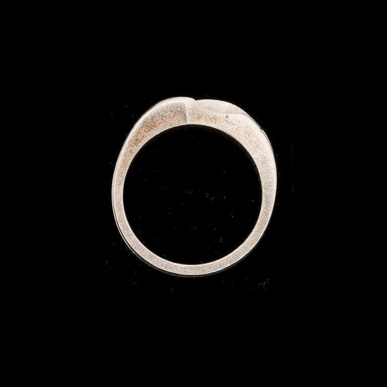 RING, sterling silver. Lapponia, Helsingfors, 1997. Vikt ca 5g.