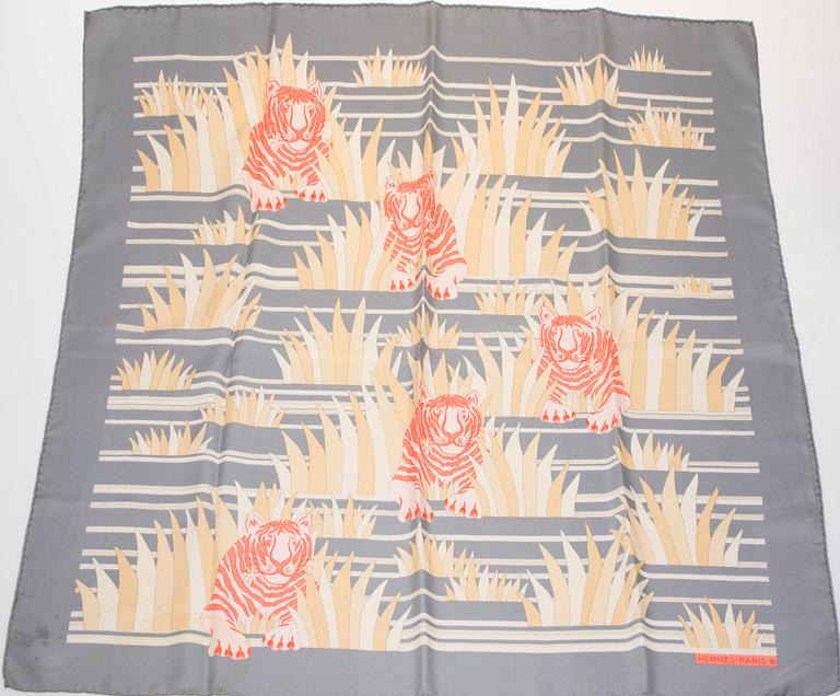 SCARF, "Tigres Dans les Herbes", Hermès.