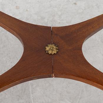 A late Gustavian style games table/sewing table, early 20th century.