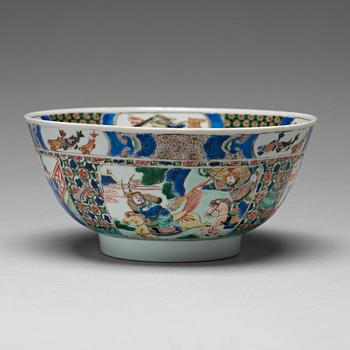 646. A famille verte bowl, Qing dynasty, Kangxi (1662-1722).