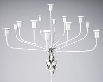 Tapio Wirkkala, a sterling candelabrum for 13 candles 'TW412', Hopeakeskus OY, Finland post 1968.