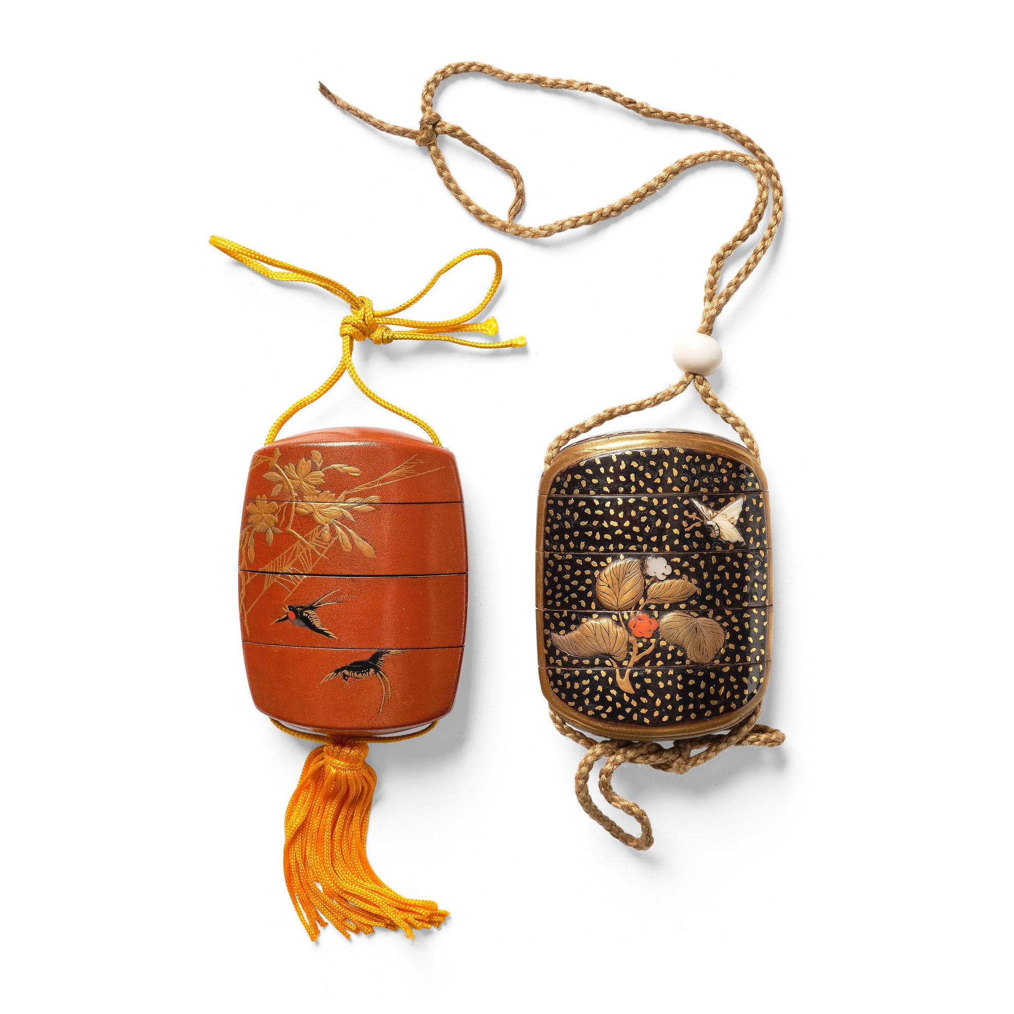 A set of two Japanse inros, Meiji period (1868-1912).