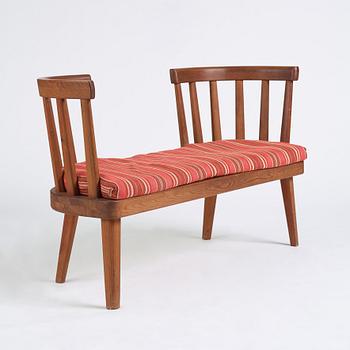 Axel Einar Hjorth, a stained pine sofa 'Utö', Nordiska Kompaniet 1930s.