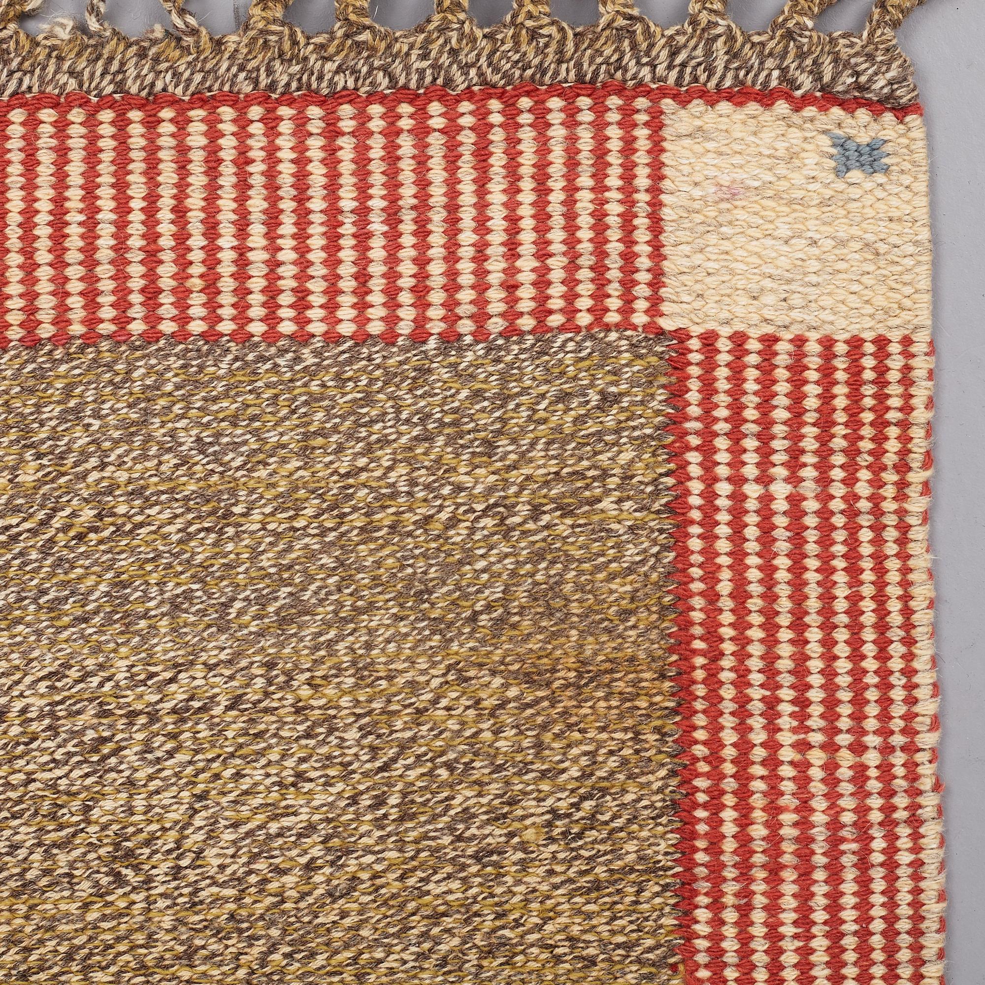 Märta Måås-Fjetterström, A CARPET, "Effsingen", flat weave, ca 250 x 156,5 cm, signed AB MMF.
