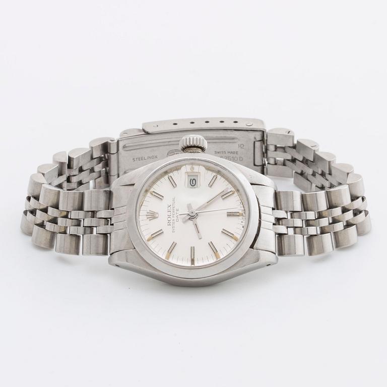 ROLEX, Oyster Perpetual Datejust, wristwatch, 26 mm 1981.