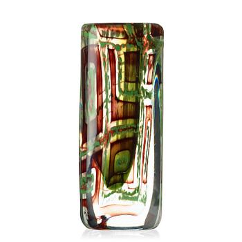 175. A unique Vicke Lindstrand glass vase, Kosta, Sweden 1950's.