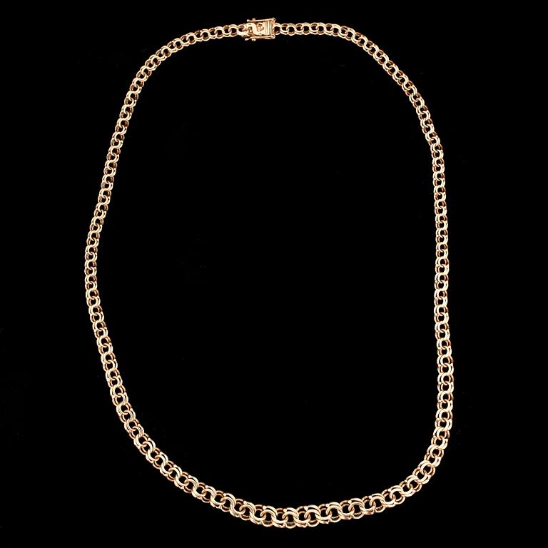 HALSLÄNK, 18 k guld, Stockholm 1946. Vikt ca 15 gram.