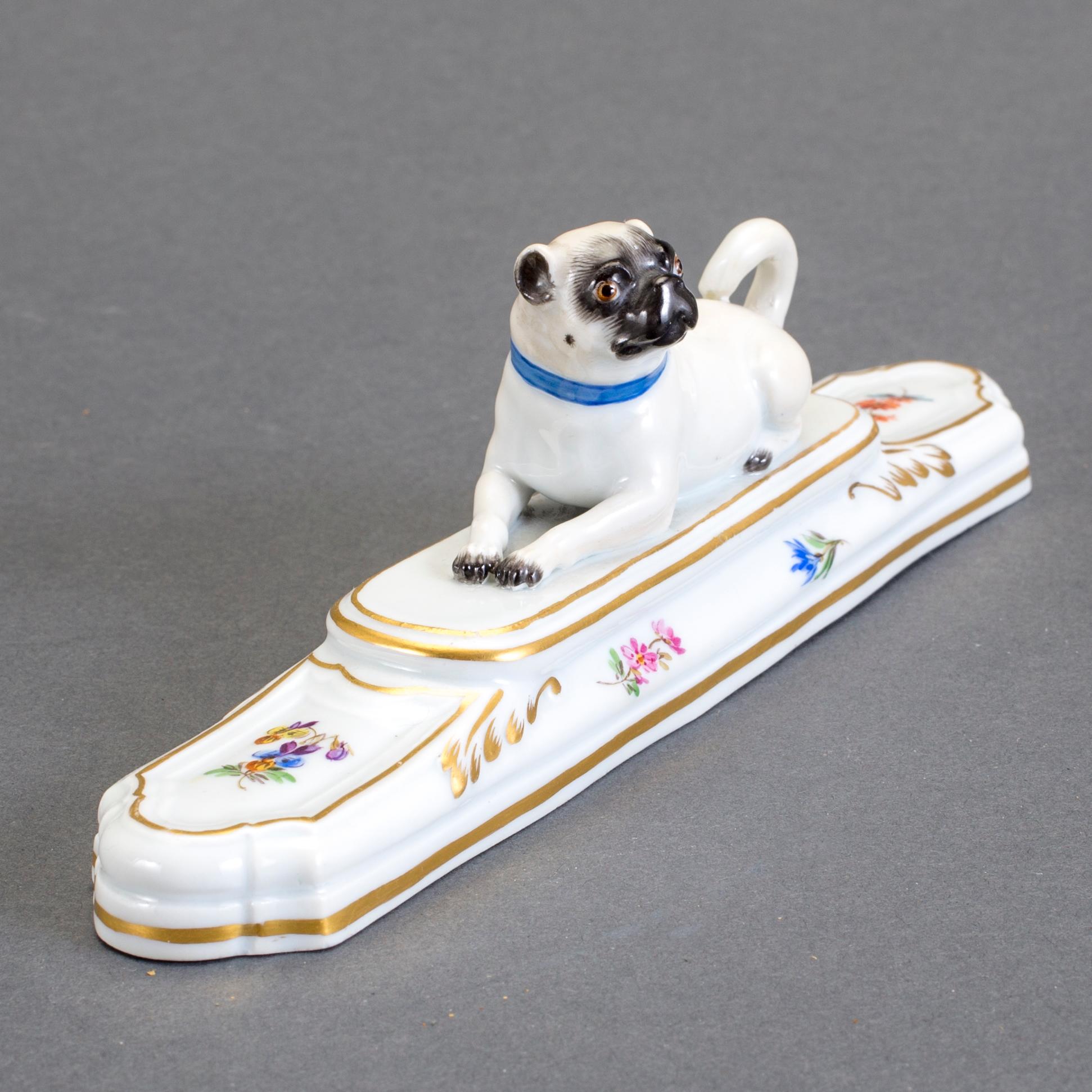 FIGURIN/BREVPRESS, porslin, Meissen, 1924-34.