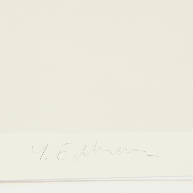 Yrjö Edelmann, färglitografi, signerad och numrerad 92/150.
