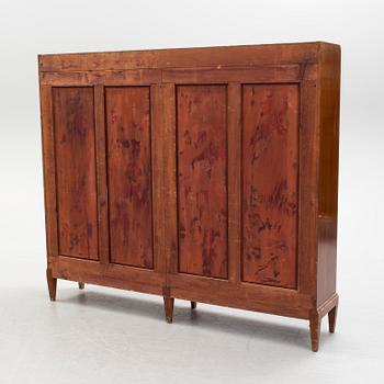 An early 20th century mahogany bookshelf.