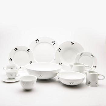 Jonas Bohlin, service pieces, 61 pcs, porcelain, "Qvint", Rörstrand.