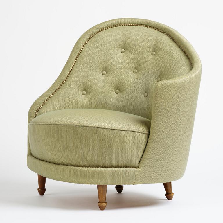 Carl Cederholm, a Swedish Modern armchair, Stil & Form, Stockholm, 1940s-50s.