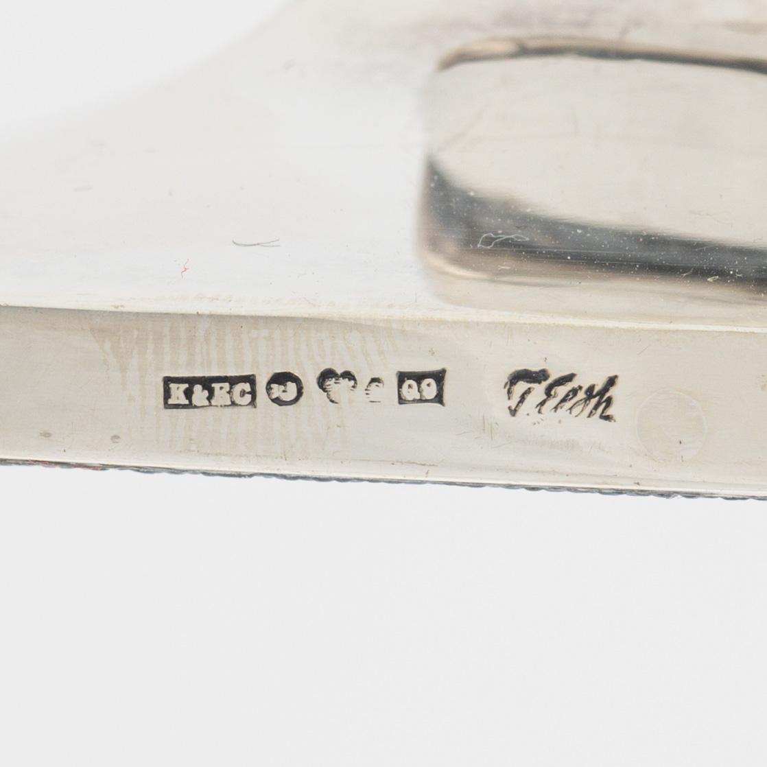 Tore Eldh, ljusstakar, ett par, silver, Cesons, Göteborg 1966.