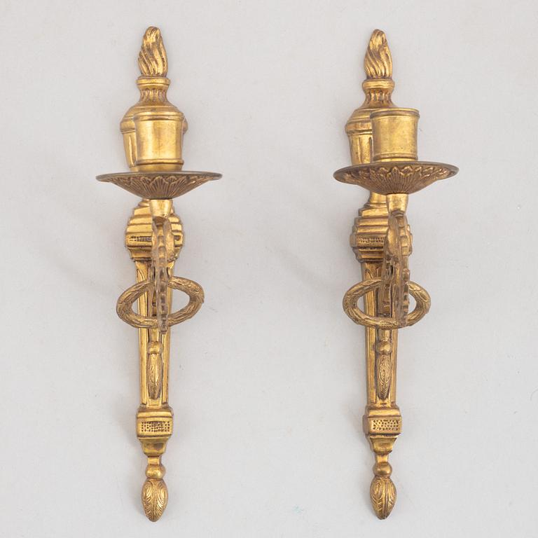 A pair of "Törne" wall sconces from IKEA's 18th century series, Sweden, 1990's.