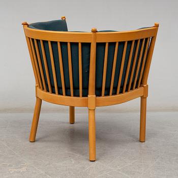 A "Tremme" sofa and armchair, designed by Børge Mogensen, Fritz Hansen, second half of the 20th century.