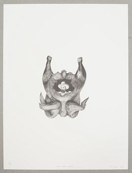 JEFF OLSSON, a litograph, signed, numbered 43/90 and dated 2009.