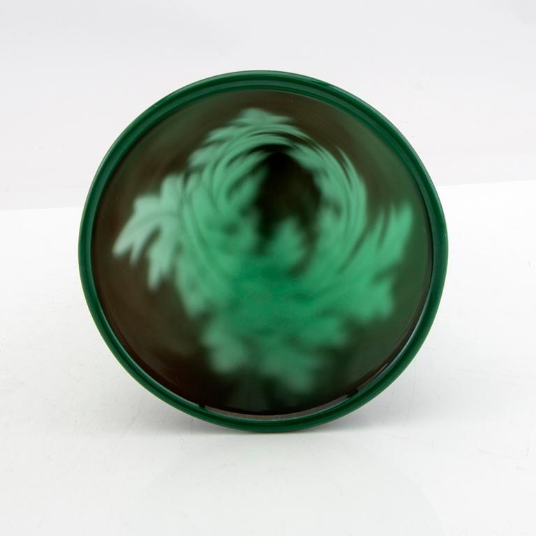 Jan Johansson, goblet, Graal, signed and dated Orrefors.