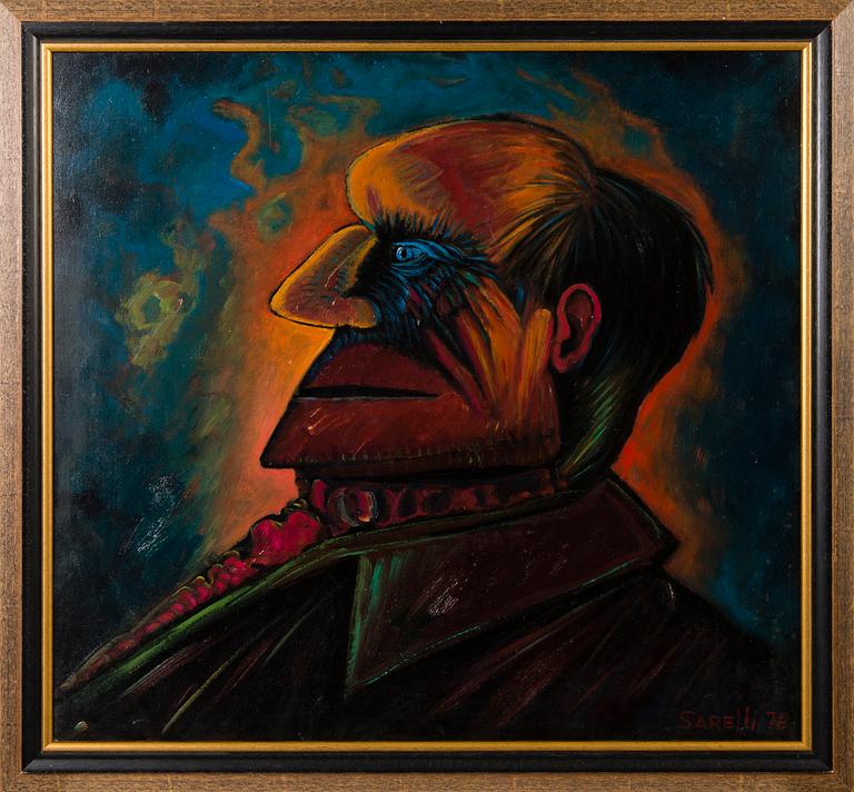 PAAVO SARELLI, öljy levylle, signeerattu ja päivätty -78.