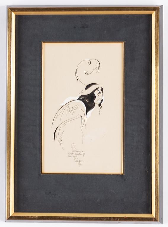 Einar Nerman, ink, signed.