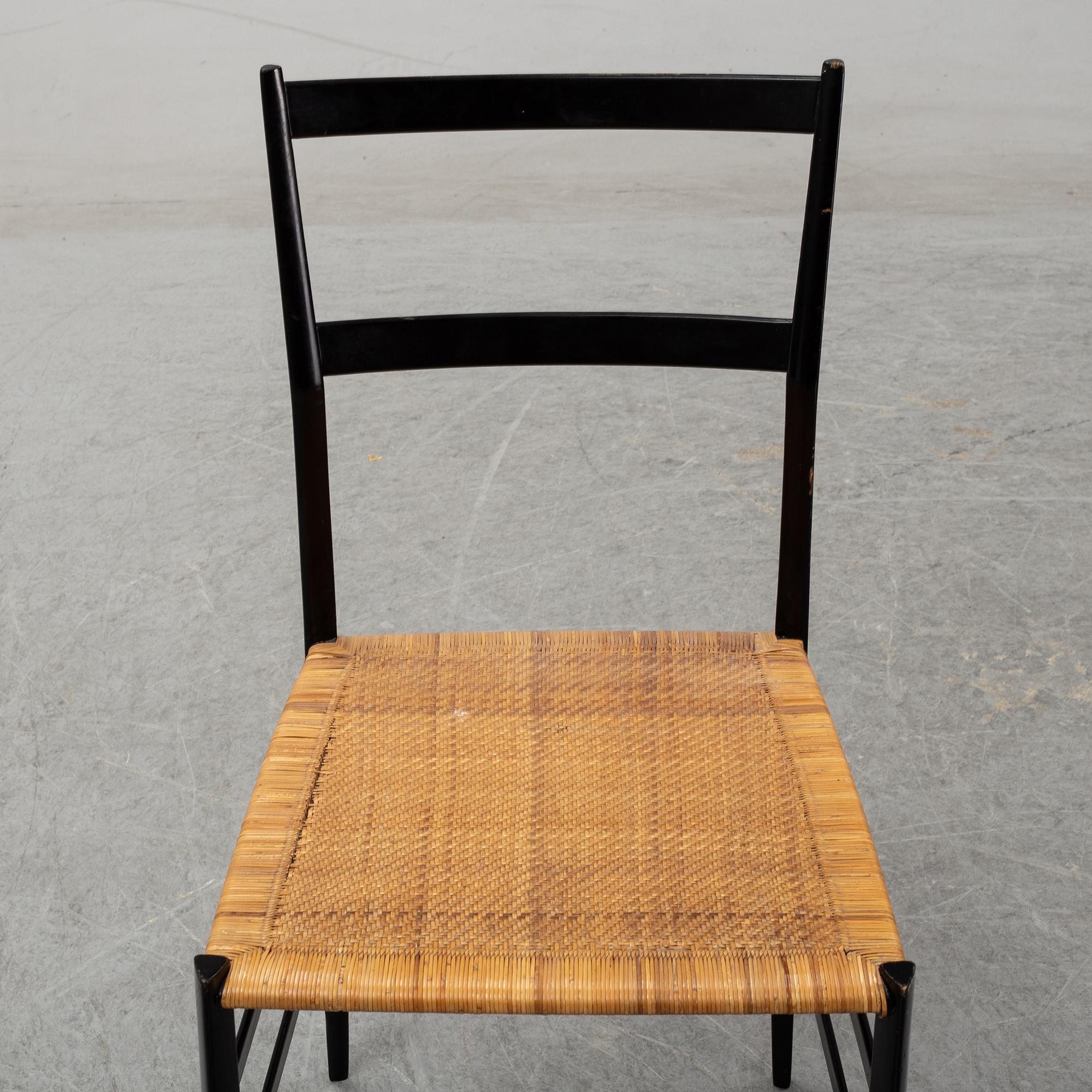 Gio Ponti, a 'Superleggera', chair, early 1960's.