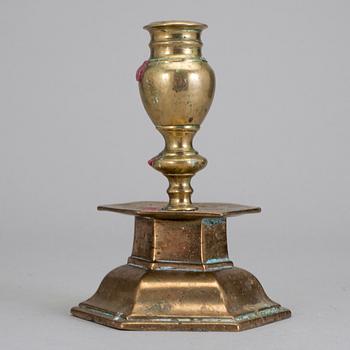 LJUSSTAKE, mässing, barock.