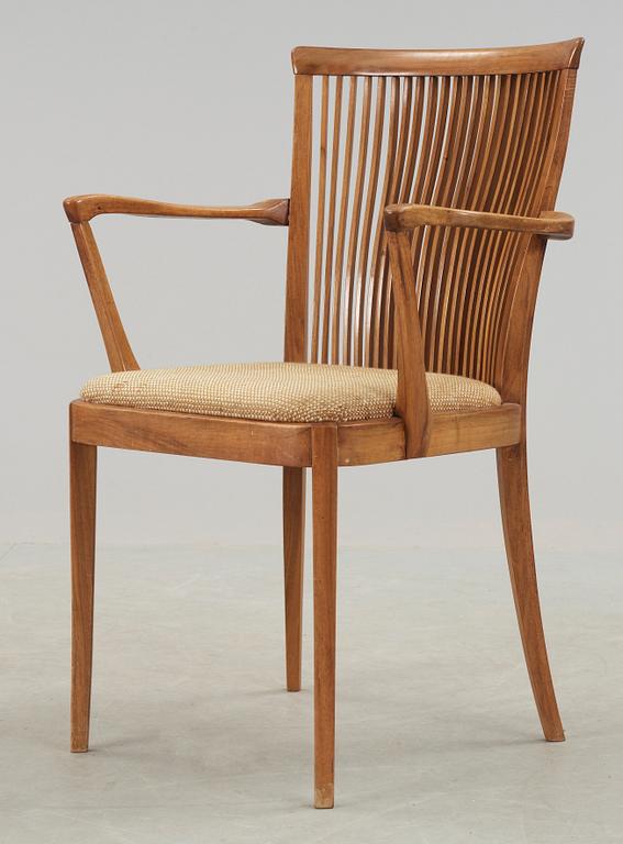 SKRIVBORDSSTOL, Carl Axel Acking, utförd av snickarmästare Hjalmar Jacksson, 1940-tal.