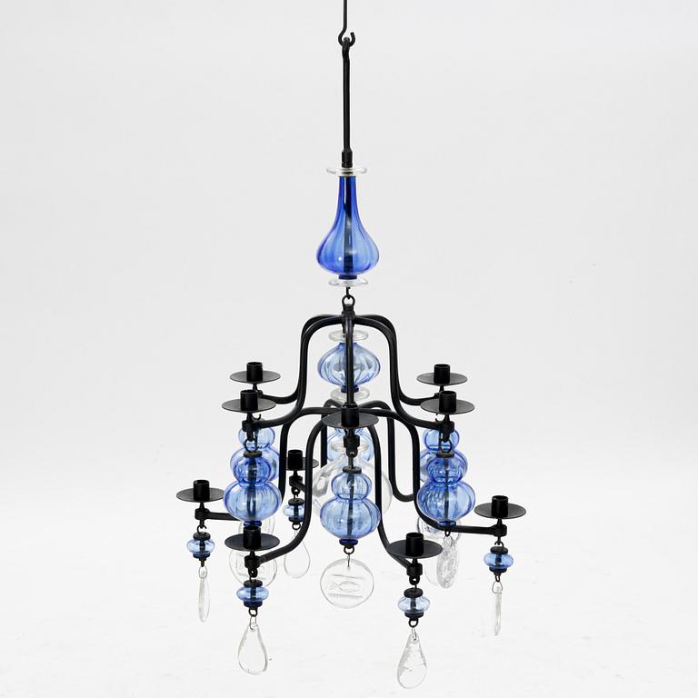 Erik Höglund, ceiling chandelier, Boda forge, second half of the 20th century.