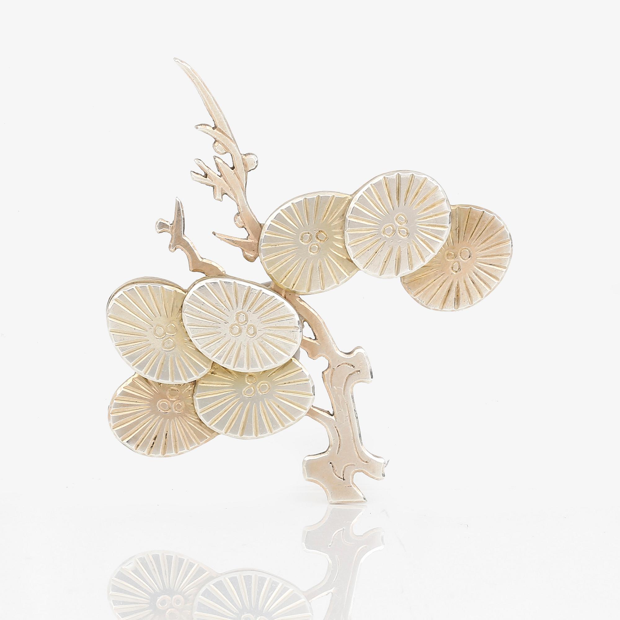 BROSCH, silver, Wiwen Nilsson, Lund, 1963. Vikt 14 gr.