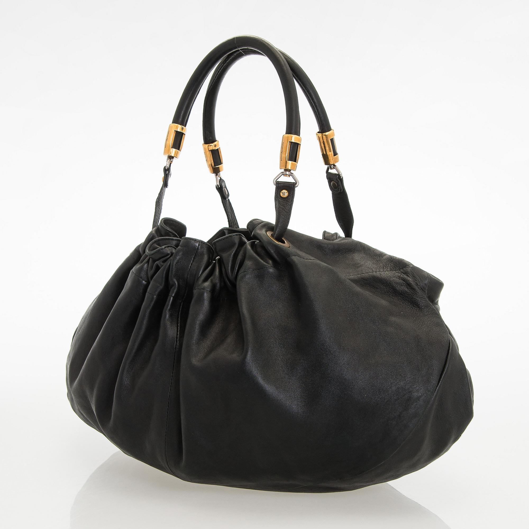 Emporio Armani, a leather bag.