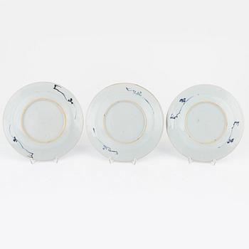 Twelve porcelain plates, China, Qianlong (1736-95).