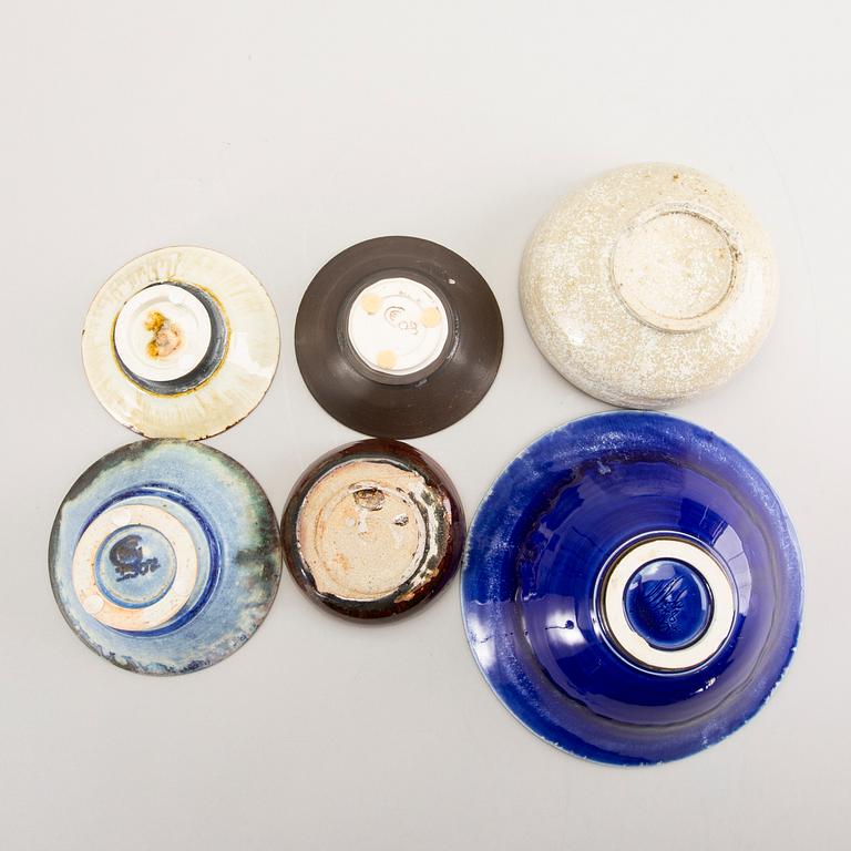 Carl Cunningham-Cole, a set of six stoneware bowls.
