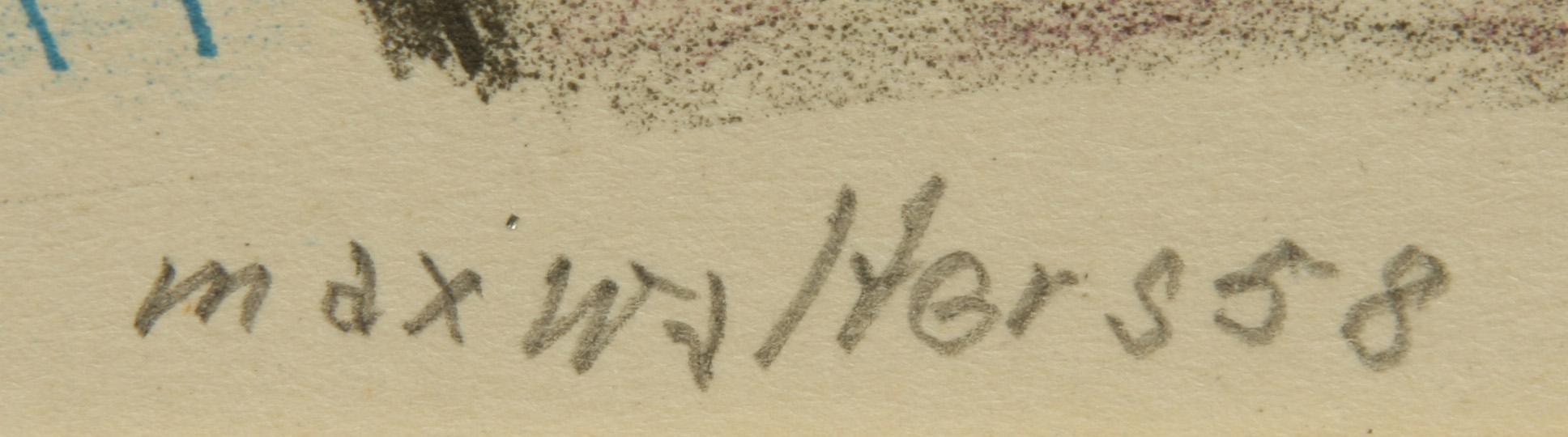 MAX WALTER SVANBERG, färglitografi, sign o dat 58, numr 11/160.