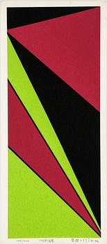 Olle Baertling · OLLE BAERTLING, färgserigrafi, 1955-68, signerad och numrerad 144/300.