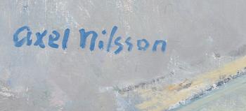AXEL NILSSON, olja på duk. Sign.