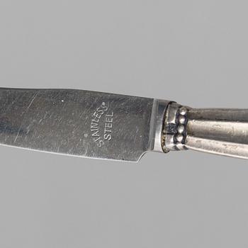 Georg Jensen, Bestick, 16 delar, silver, "Konge/Acorn", Georg Jensen/Jensen & Wendel, Danmark.