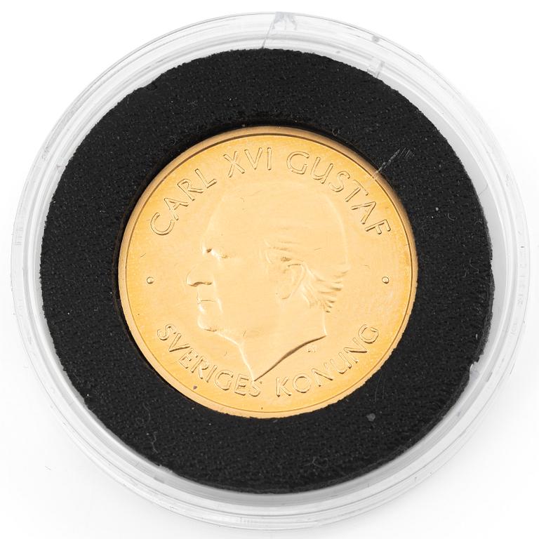 Gold coin, Sweden, Carl XVI Gustav, SEK 1,000, 1997.