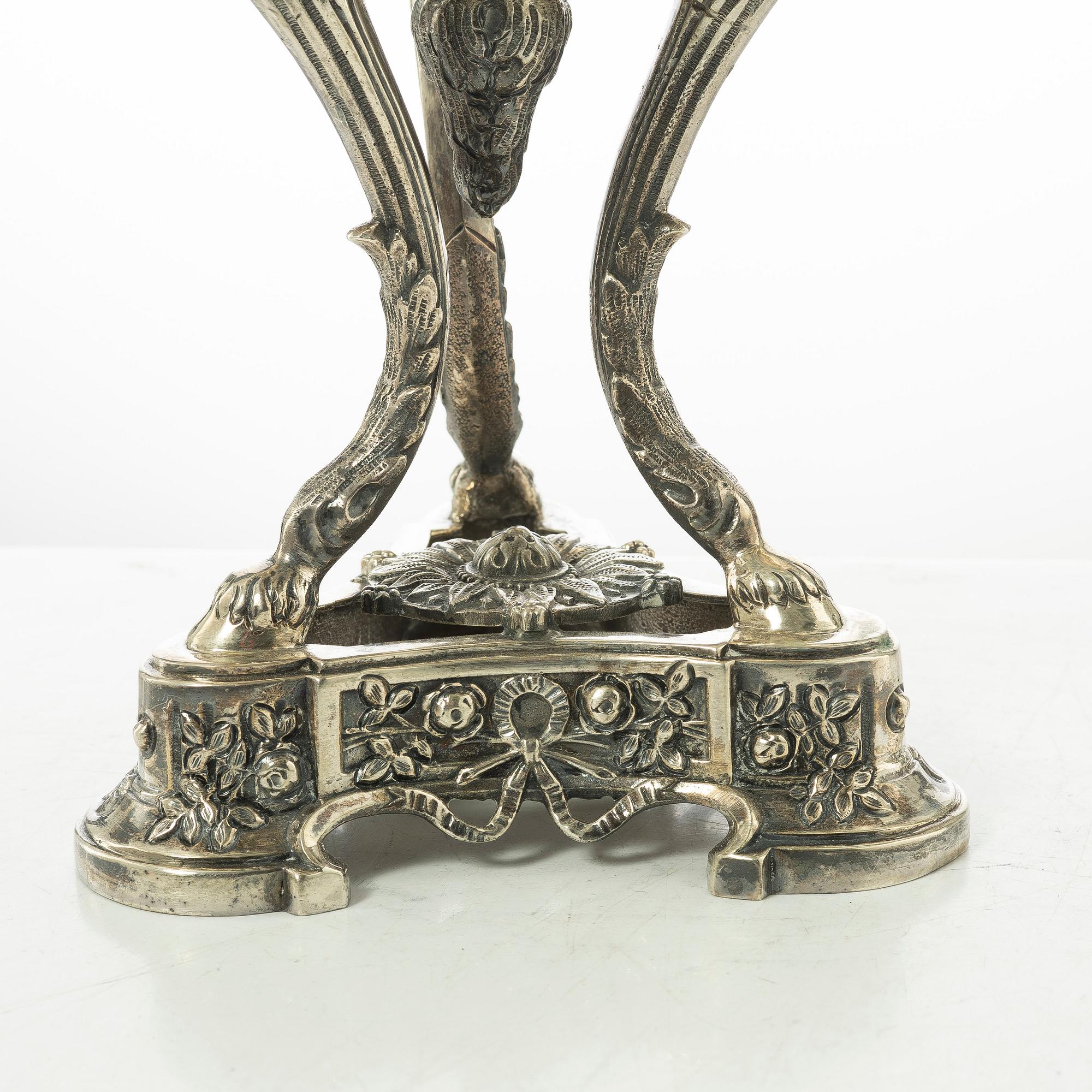 Praktskål, silver, empirestil, 1900-tal.