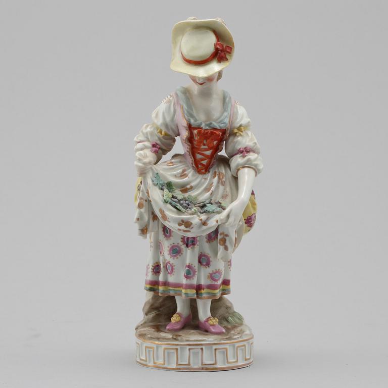 FIGURIN, porslin, Meissen, 1900-talets början.