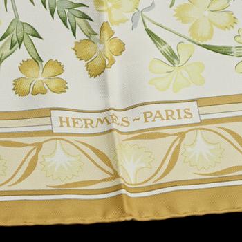 SCARF, siden, "Oeillets Sauvages", design Niki Goulandris , Hermès, Paris.